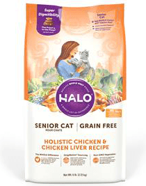 Halo 7+ Senior Holistic Grain Free Chicken & Chicken Liver Recipe